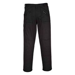 S887 Action Trousers-Black-32R