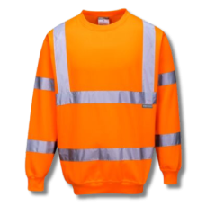 B303 Hi-Vis Sweatshirt-Orange-S