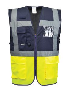 C276 Paris Executive Vest -Yellow/Navy-L