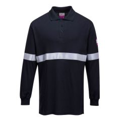 FR03 FR Anti-Static L/S Polo Shirt with Reflective Tape