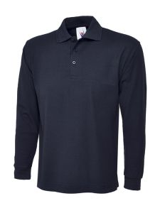 UC113 Long Sleeve Polo Shirt-Navy-XS