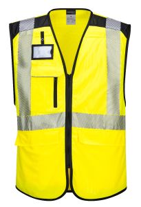 PW309 PW3 Hi-Vis Executive Vest-Yellow/Black-S
