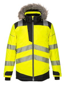 PW369 PW3 Hi-Vis Winter Parka Jacket -Yellow-XL