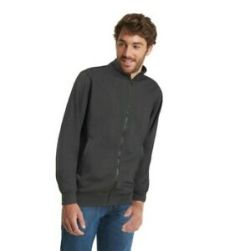UC512 Deluxe Zipped Sweatshirt-Black-S