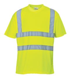 S478 Hi-Vis Short Sleeved T-Shirt-Yellow-XS