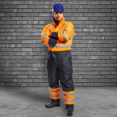 S485 Hi-Vis Contrast Coverall - Lined