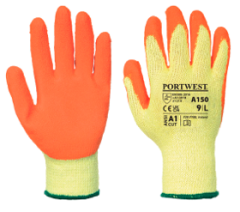 A150 Classic Grip Gloves-S-Orange-Pair