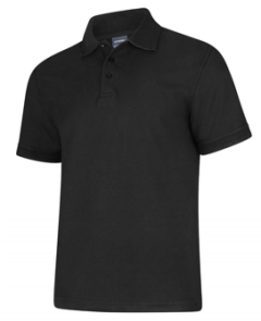 UC108 Deluxe Polo Shirt-M-Black