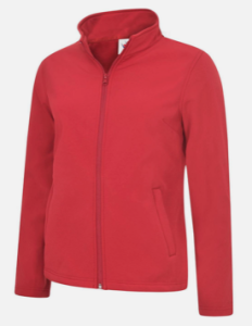UC612 Classic Full Zip Softshell Jacket-Red-XS