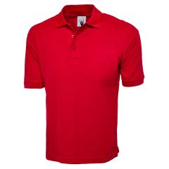 UC112 Cotton Rich Polo Shirt-Red-S