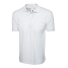 UC112 Cotton Rich Polo Shirt-White-M