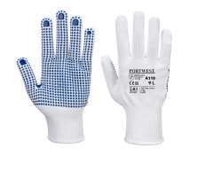 A110 Polka Dot Glove-White-XL