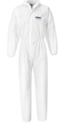 Portwest ST40 BizTex Microporous Coverall Type 5/6 -White-Pack 50-S