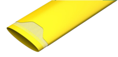 Yellow Heavy Duty Layflat Reinforced PVC Hose-1inch