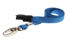 10mm Recycled Lanyards With Breakaway Clip (Pack 100)-Royal Blue